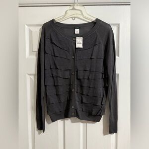 J. Crew Ruffle Cardigan - Large - NWT!